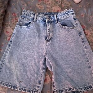 Light Blue Denim Shorts